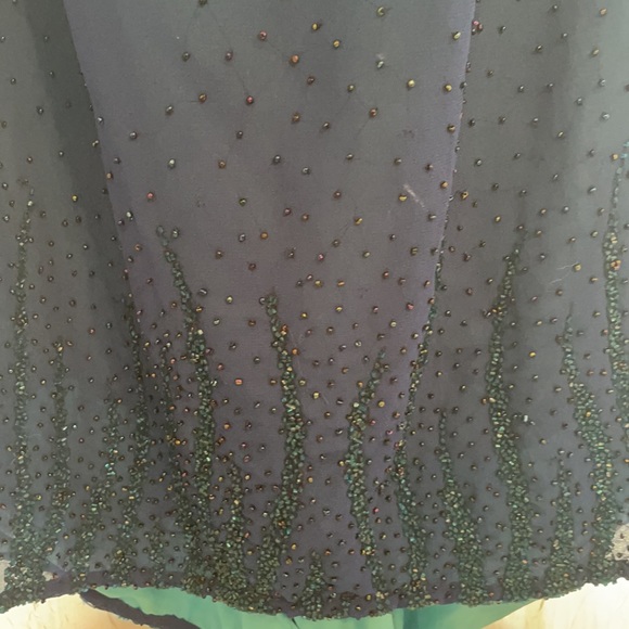 Je Matadi strapless blue gown with beading - Picture 4 of 4